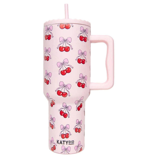 Cherry Bow 38 Oz Tumbler