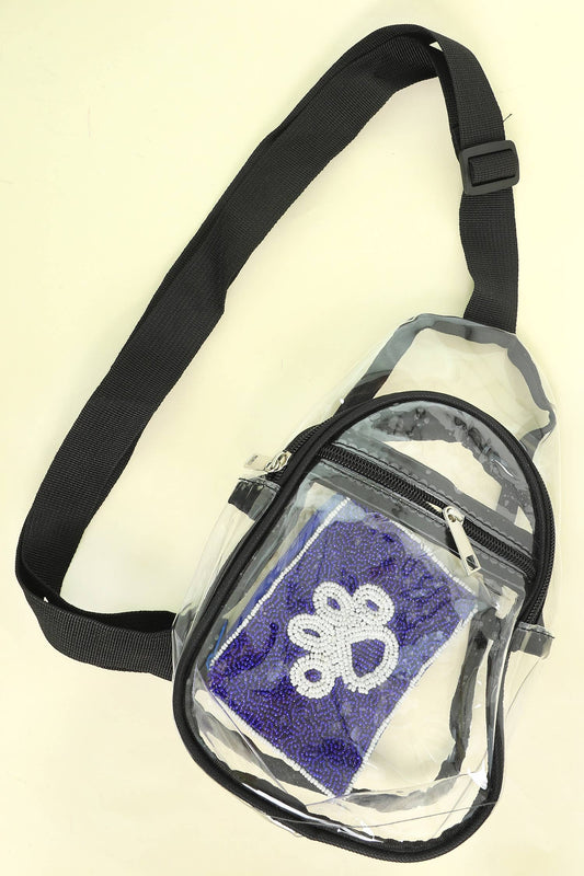 Clear Transparent Stadium Approved Sling Bag