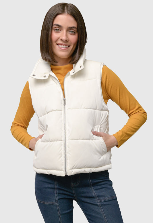 White Puffer Vest