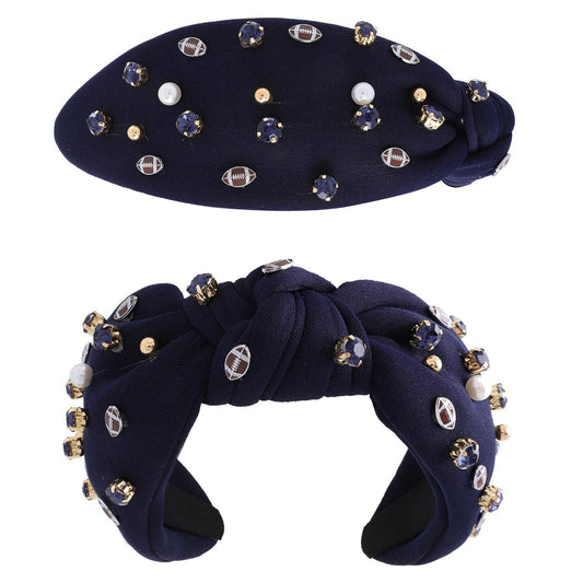 Football Charms Knotted Headband